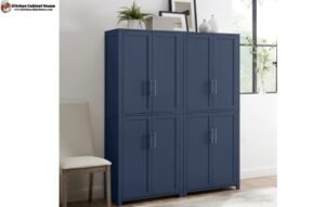 blue kitchen cabinets