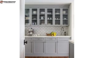 Gray kitchen cabinets