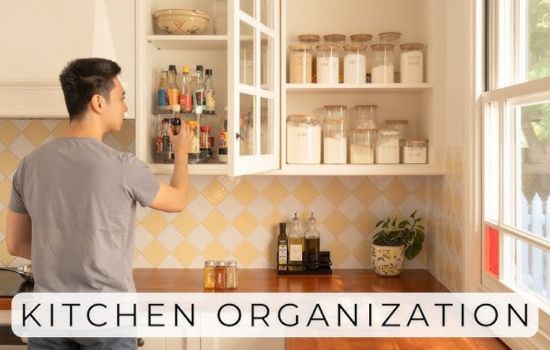 kitchen cabinet shelf organizer