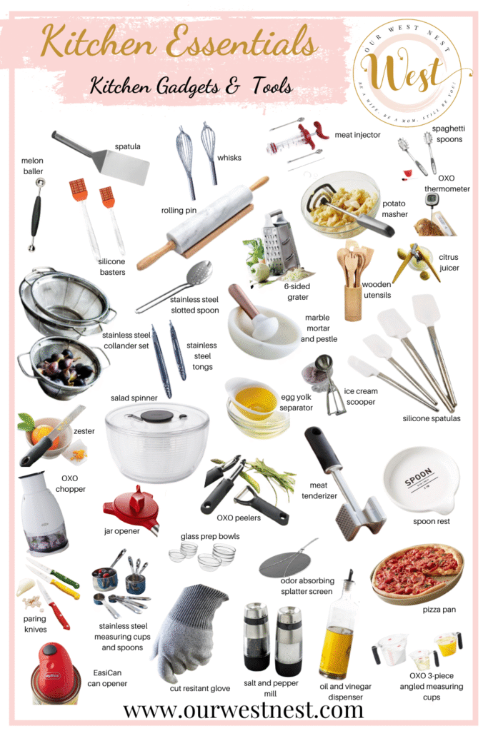Kitchen Accessories List