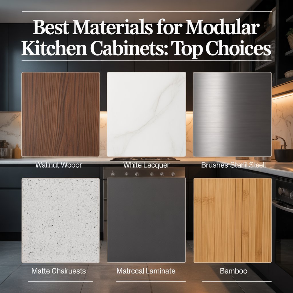 Best Materials For Modular Kitchen Cabinets Review| 2026