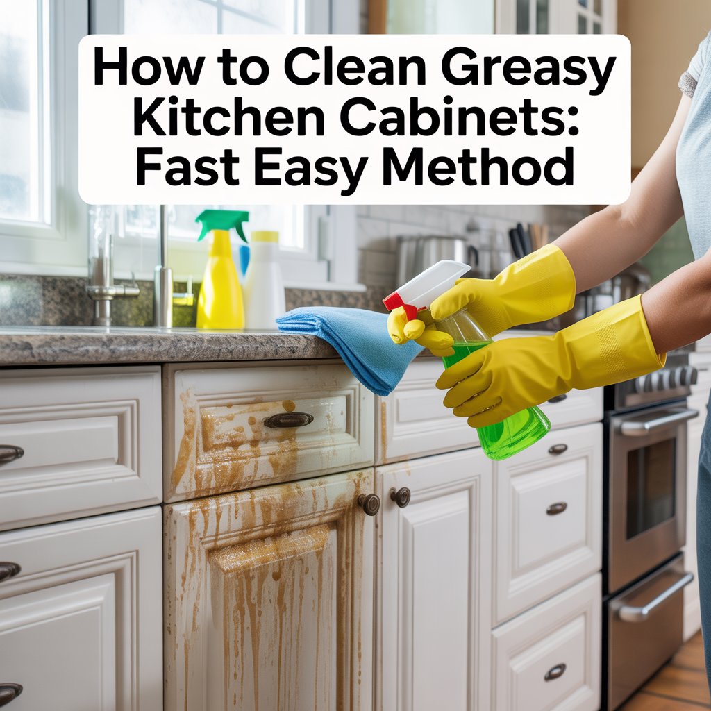 How To Clean Greasy Kitchen Cabinets