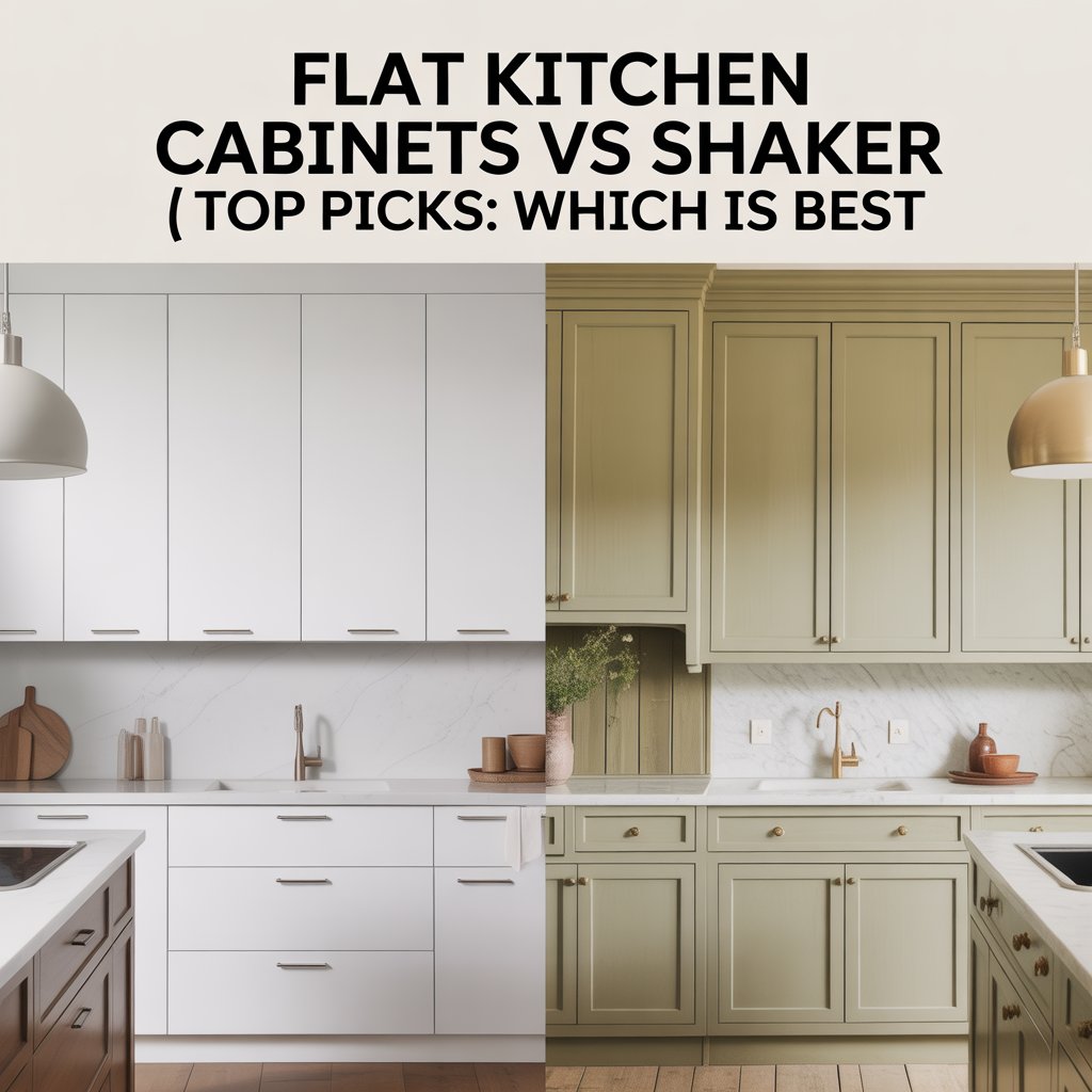 Flat Kitchen Cabinets Vs Shaker| Top Picks: Which Is Best