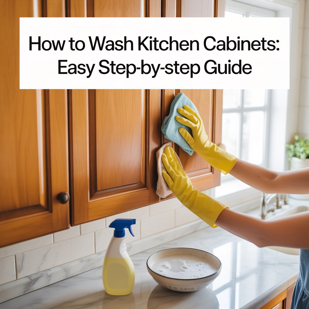 How To Wash Kitchen Cabinets: Easy Step-By-Step Guide