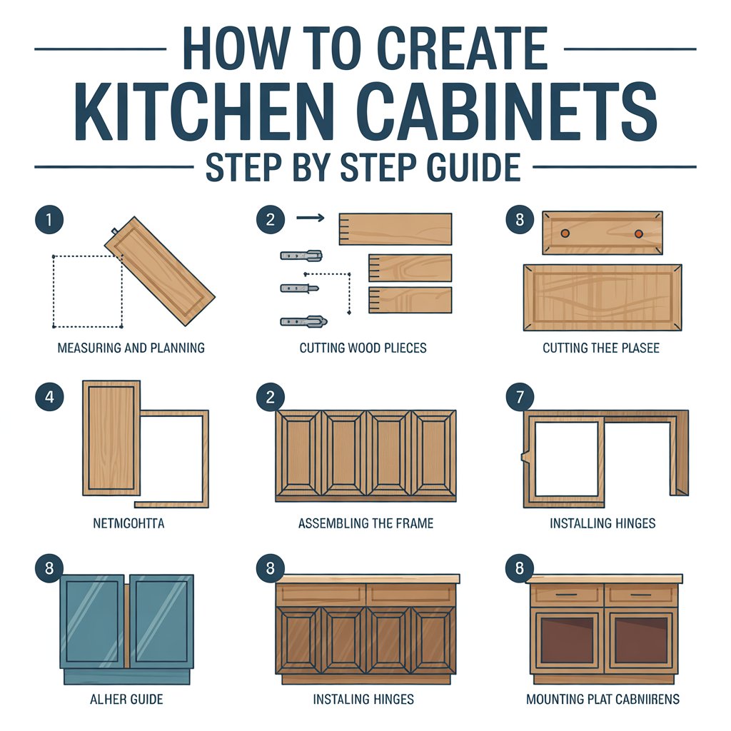 Build durable and stylish kitchen cabinets with easy instructions. A beginner-friendly guide to improve your kitchen space quickly.