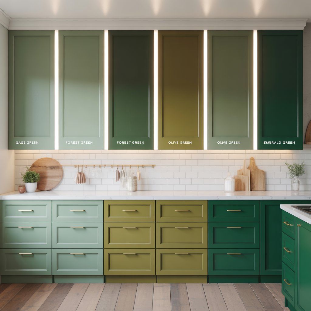 Best Green Colors For Kitchen Cabinets
