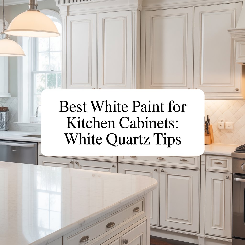 Best White Paint For Kitchen Cabinets: White Quartz Tips