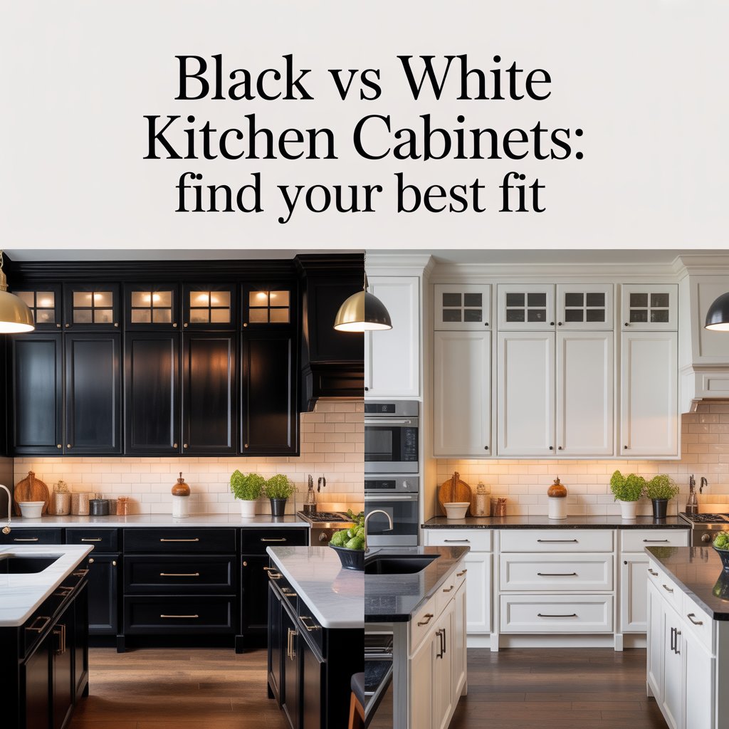 Black Vs White Kitchen Cabinets: Find Your Best Fit