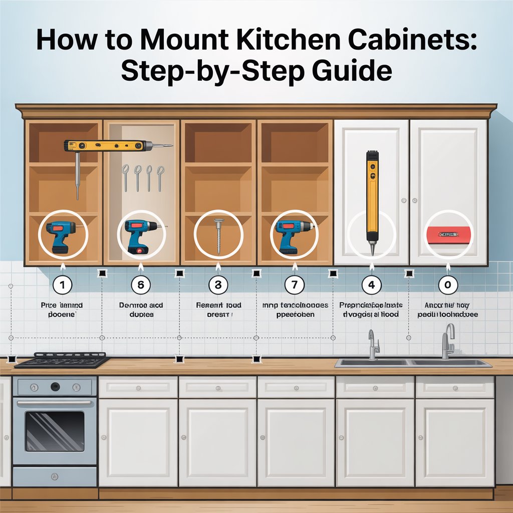 How To Mount Kitchen Cabinets Without Stress
