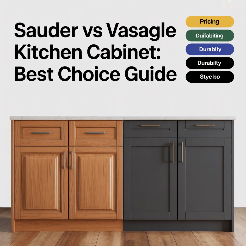 Sauder Vs VASAGLE Kitchen Cabinet: Best Choice Guide