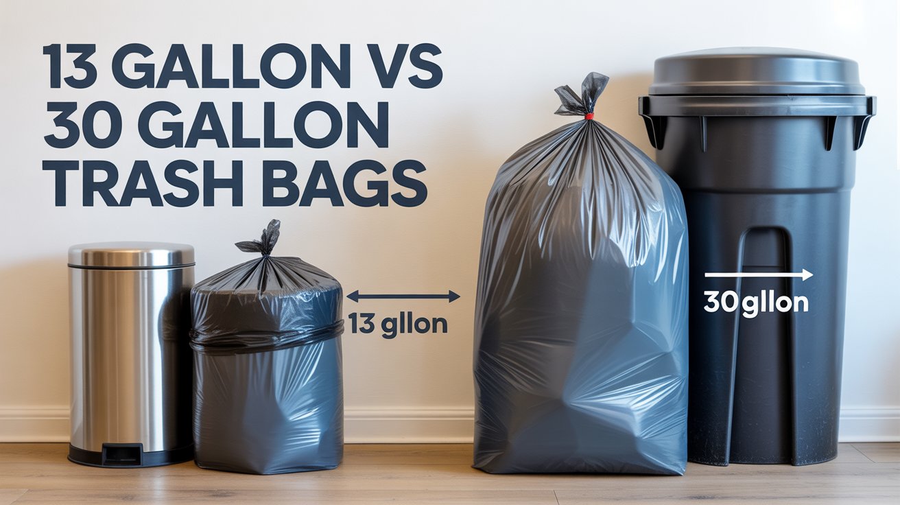 13 Gallon Vs 30 Gallon Trash Bags