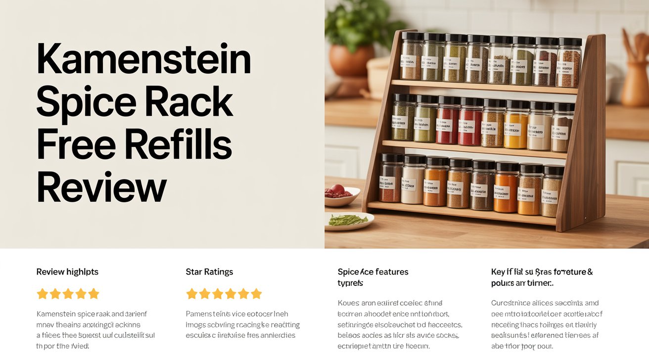Kamenstein Spice Rack Free Refills Review